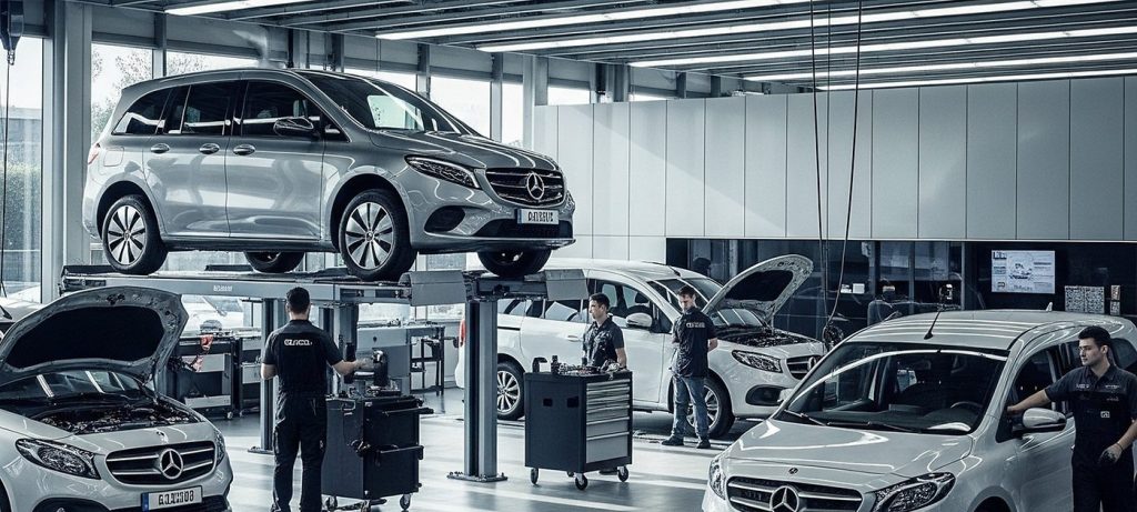 Mercedes convoca 4 160 vans por falha nas luzes; atualização gratuita corrige problema