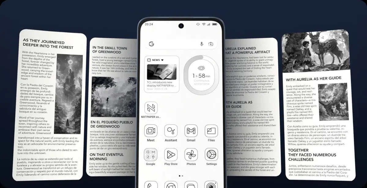 tcl lanca celular tcl nxtpaper 70 pro com foco em conforto visual 2