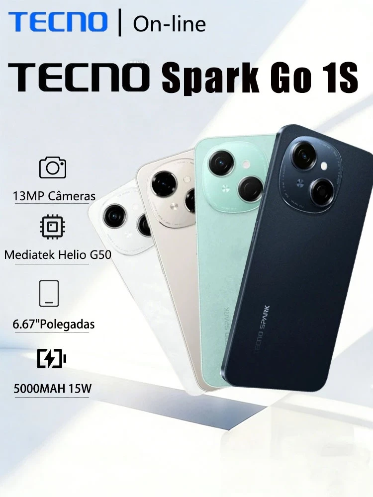 imperdivel celular tecno spark go 1s por apenas r 489 na shopee 1